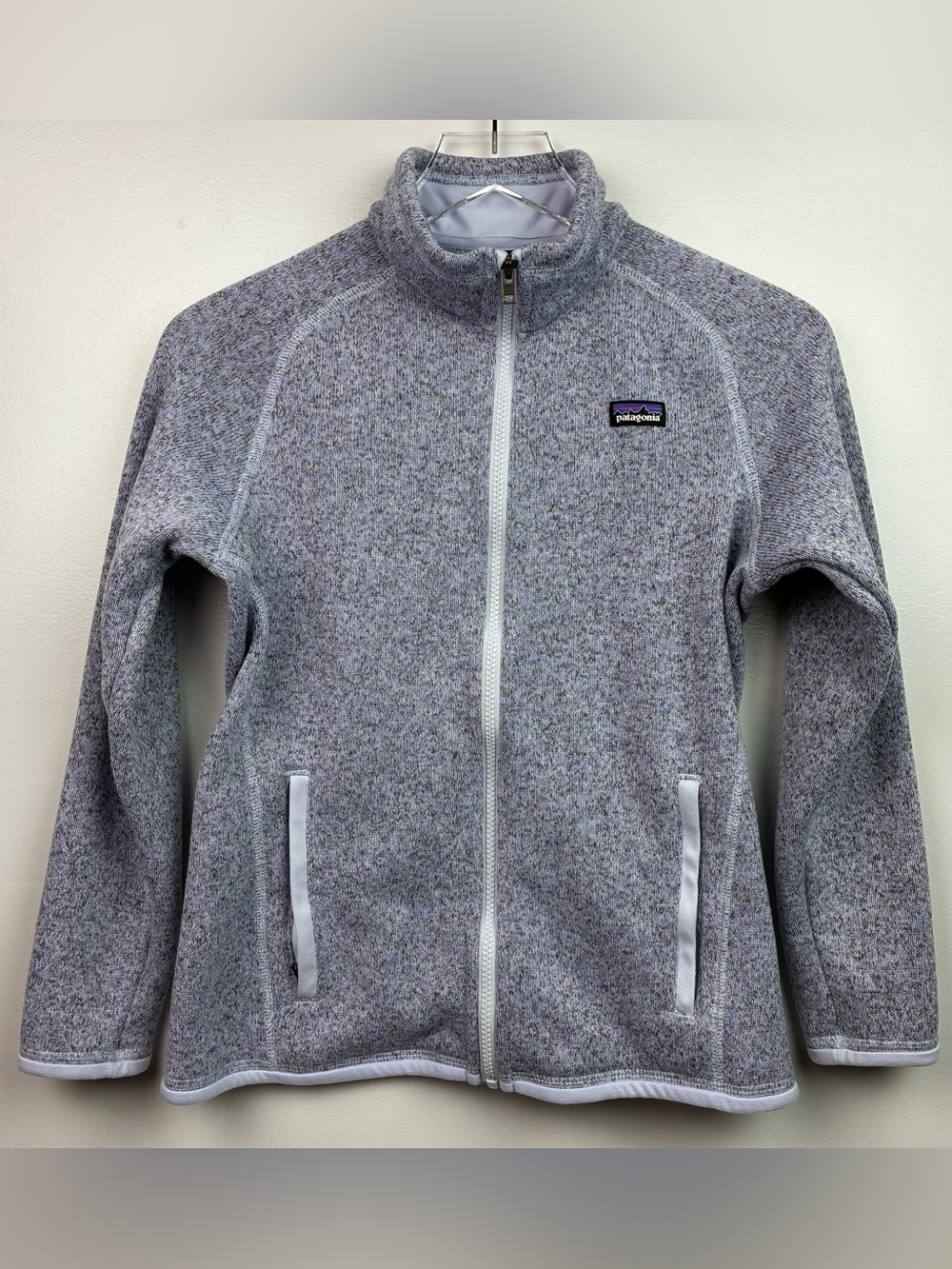 Patagonia Lavender Gray Girls Zip Front Better Sweater Jacket